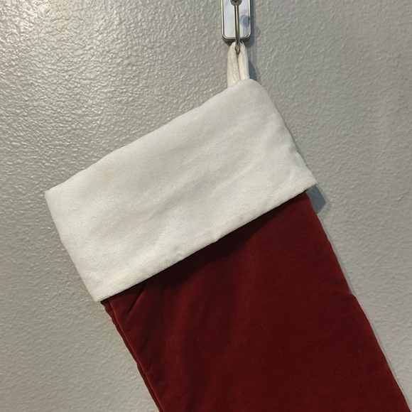 Pottery Barn Red & White Christmas Holiday Stocking, Mom, size medium - Picture 6 of 10
